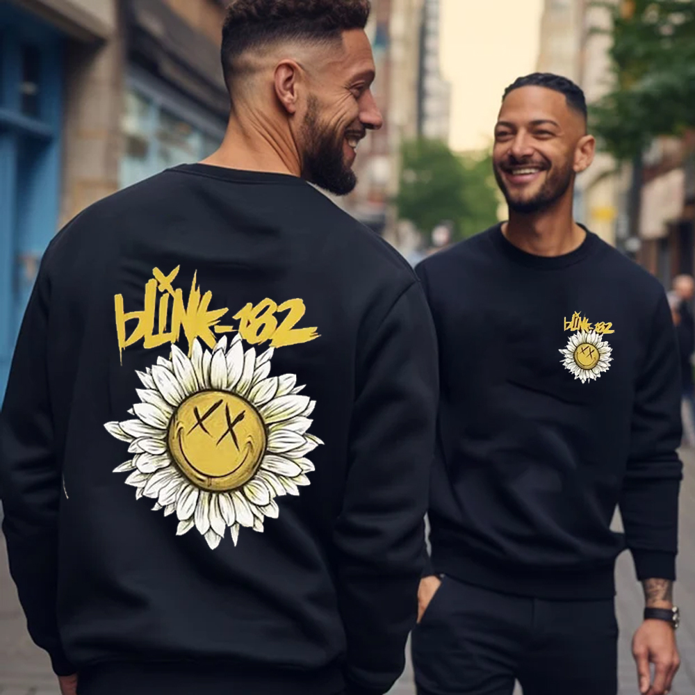 Blink 182 Daisy Flower Sweatshirt Gift For Fan 2 Sided